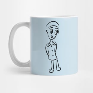 Cartoon Shy boy Mug